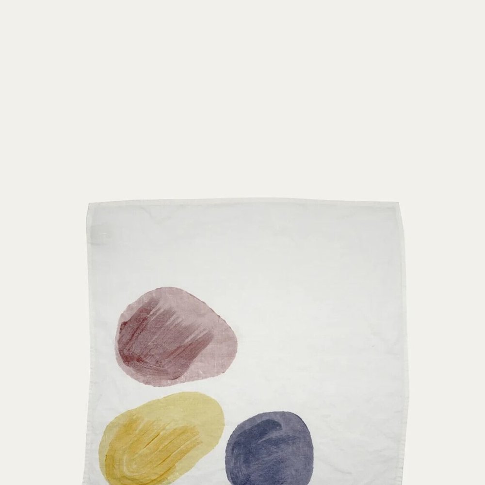 STAMPERIA BERTOZZI Sassi Stones Linen Napkin (1 Napkin in pkg)